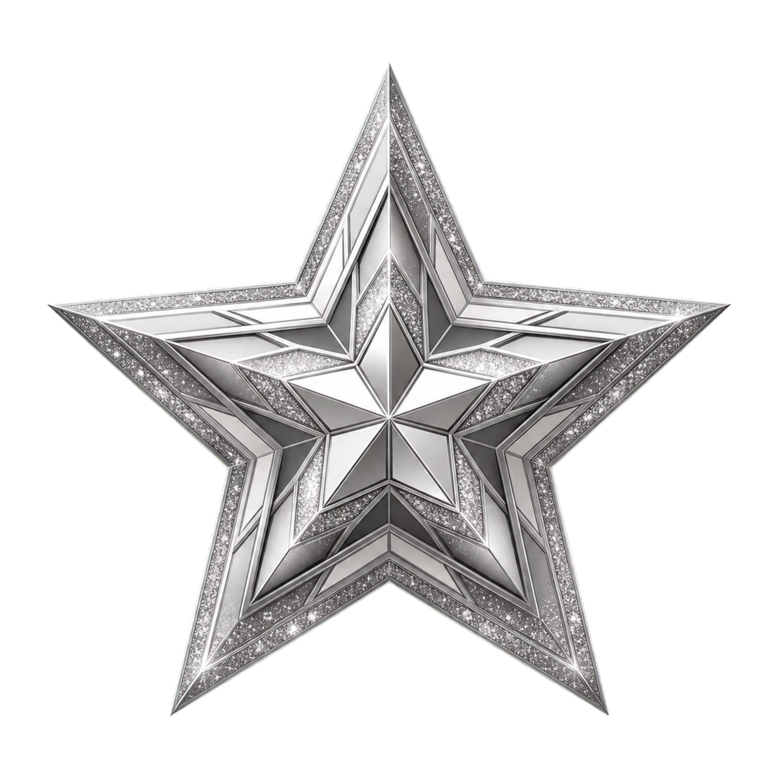 Suave Creators metallic star brand emblem for software development