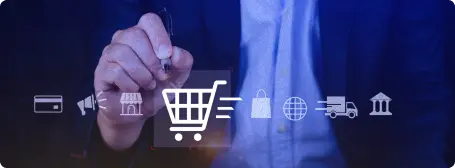 Retail & E-commerce Solutions industry service visual for Suave Creators software development