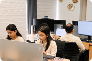 Suave Creators developers collaborating in a modern office consultation